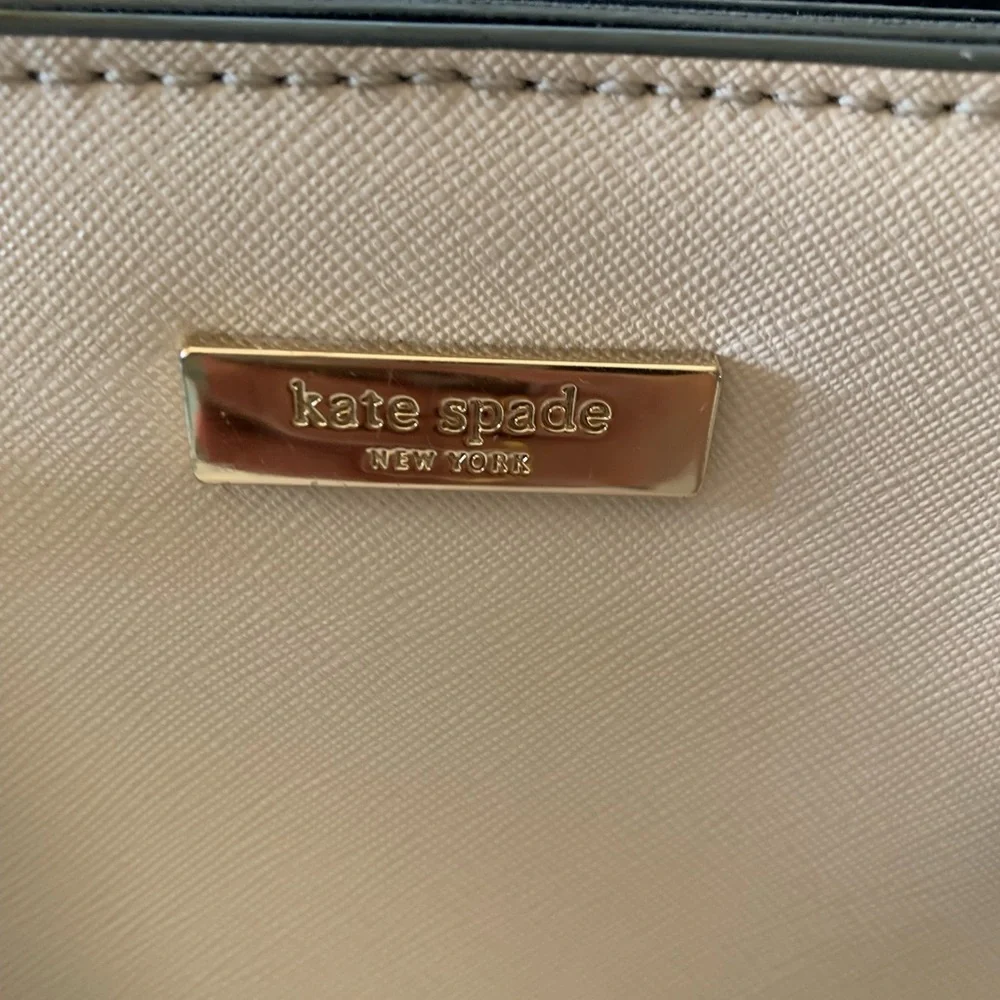 Kate Spade black and ivory satchel - Picture 2 of 4
